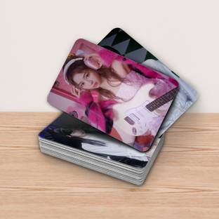 Niki Enterprises 9 cm Le Sserafim "Fearless" Photocards ( Set of 16 ) Reusable Sticker