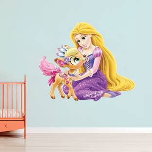 Hetshree decore 50 cm Rapunzel Wall Sticker & Decal Self Adhesive Sticker