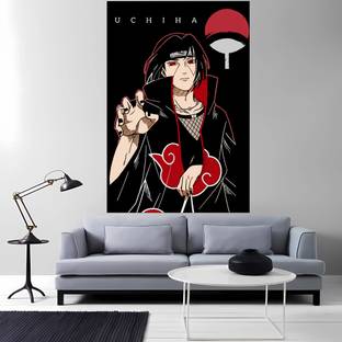 ArtfulDecals 24 inch Adorable Aesthetic Itachi Uchiha Wall sticker for your Home decoration Self Adhesive Sticker