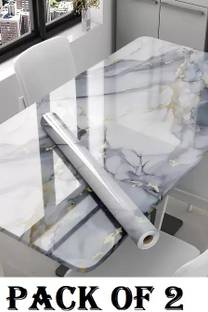 GKN 400 cm Waterproof Self Adhesive Aluminum Foil Kitchen Wall Desk Removable Stickers Self Adhesive Sticker