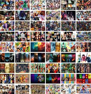 PRINTHUBS 15 cm Superhero Anime Cartoon Poster For Gaming Room Wall Decor (Size 4x6 Inch) Self Adhesive Sticker