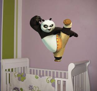 Decor Villa 139.7 cm Decor villa panda Multicolor Wall sticker Sticker