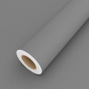 SUNBIRD 24x60 Inch Matte Grey Contact Paper Peel and Stick Wallpaper Removable