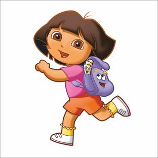 Jagvii 42 cm Dora The Explorer Wall Sticker Self Adhesive Sticker