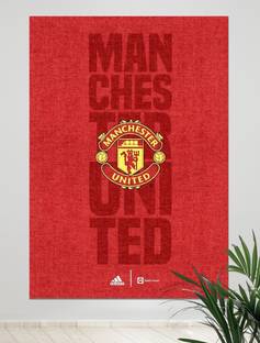 Posterverse 42 cm Football Club Poster Stickers for United Room Wall Sticker - 300GSM - Self Adhesive Sticker