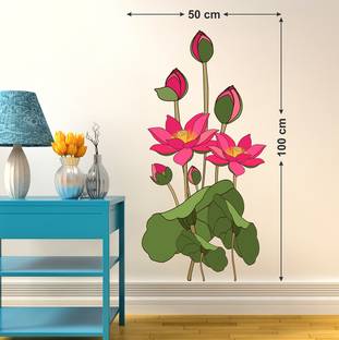 Littlebuds Lotus Medium Vinyl Wallstickers (50 cm x 100 cm)
