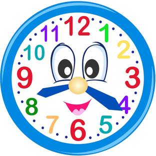 Remer 45 cm Decorative wallclock walldecal for Home Self Adhesive Sticker