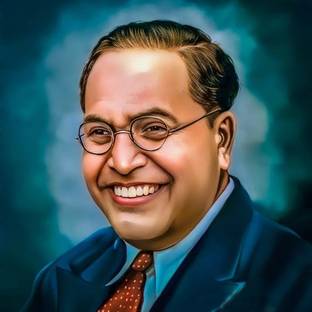 Ordershock 8 inch Dr. B.R. Ambedkar Sticker Home Décor Wall Art Office Room Study Room 8x8 Inch Self Adhesive Sticker