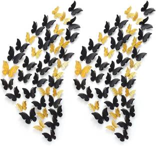 xtore 20.32 cm 3d Metallic Finish Flocked Reusable Sticker