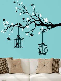 Trends on WALL 90 cm Bird Tree Home Self Adhesive Sticker