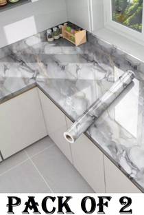 GKN 400 cm Waterproof Self Adhesive Aluminum Foil Kitchen Wall Desk Removable Stickers Self Adhesive Sticker