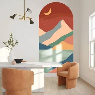 S3DESIGN 37 cm Boho Mountain Landscapes Self Adhesive Sticker