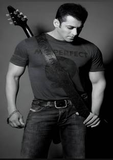 Dumdic 30 cm Salman Khan Black A4 Strong Self Adhesive Sticker