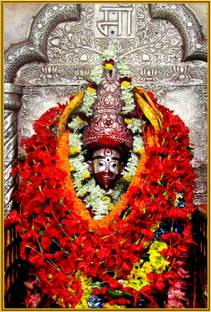 ShubhFly 47 cm Maa Tara Devi Sticker Wall Poster High Resolution Vinyl Print Size 32x47CM Self Adhesive Sticker