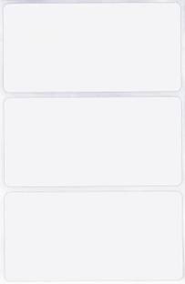 BlackDreams 10 cm Name Badge Writable Stickers 4x2 inch White Labels (100x50mm) (Pack of 200) Self Adhesive Sticker