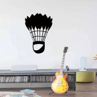 SnappyVinyl 44 cm Badminton Sports Self Adhesive Sticker