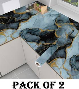 GKN 400 cm Waterproof Self Adhesive Aluminum Foil Kitchen Wall Desk Removable Stickers Self Adhesive Sticker