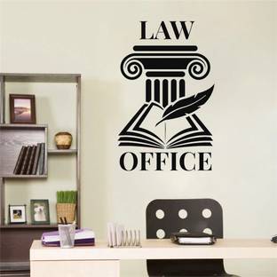 Xskin 57 cm Law Firm Office, Wall Stickers Home Decor Waterproof Wall Decals Self Adhesive Sticker