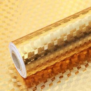 LandVK 60.96 cm Aluminium Foil Sticker for Kitchen Self Adhesive Sticker