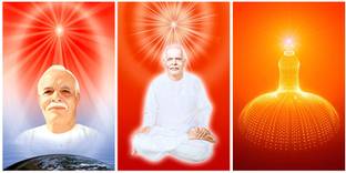 WallHunt 96 cm brahmakumaris shiv baba posters wall stickers for bedroom,living,kids room etc Self Adhesive Sticker