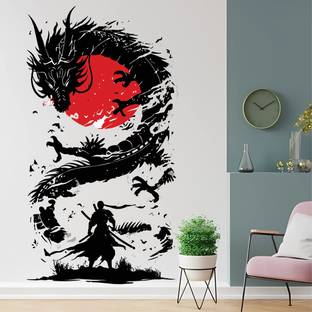 WallBiirds 24 inch Adorable Itachi Wall Stickers for Home Self Adhesive Sticker