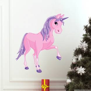Decor Villa 63 cm Decor villa Unicorn Multicolor Wall Sticker Removable Sticker