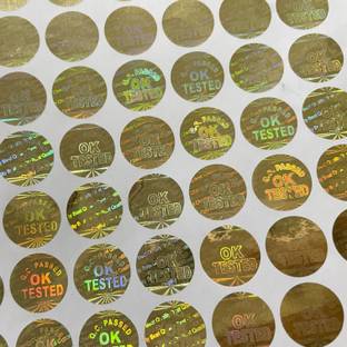 kumawat incorporation 1.8 cm Ok Tested 3D Hologram sticker Non-Reusable Sticker