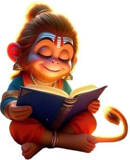 Krishna Sticker 60 cm Bal Hanuman ji God hanuman ji Lord hanuman ji Wall Sticker For kids Room Self Adhesive Sticker