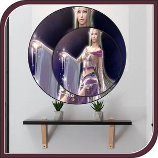 Sahaj Décor 16 inch Cute girl doll sticker poster size (16x16 inch ) Self Adhesive Sticker