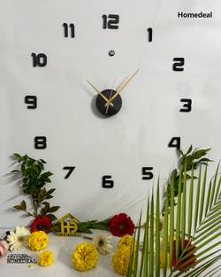 HomeDeal 60 cm Enjoy Family Wall Clock Removable Sticker