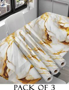 Onbet 200 cm Self Adhesive Glossy Marble Foil Waterproof Sticker For Kitchen And Home Self Adhesive Sticker