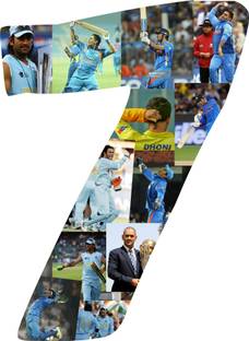 Online Collection 30.48 cm ms dhoni Sticker Poster ms dhoni Poster, (18 inch X 12 inch, Rolled) Non-Reusable Sticker