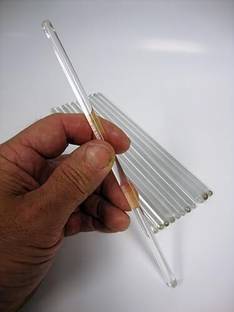 wkm Stirring Rod Glass 150X6 mm, Chemistry Lab for Mixing Chemicals Glass 15 cm Stirrer