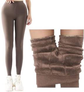 JMT Wear Ankle Length (24 to 36 Waist) Stretchable Fleece Women Warm Thick Fur Lined Women Pyjama Thermal