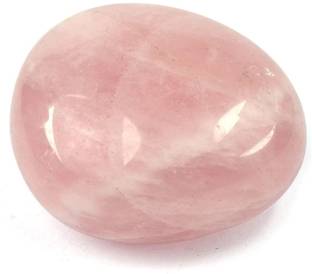 CRYSTU 117-Rose Quartz Brazilian-Single-Tumble-Stone-1pc Regular Asymmetrical Crystal, Quartz, Rock Stone