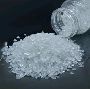 Ditya Crafts Clear Tranparent Stones for resin Crushed Glass Mirror for frame art & craft etc Regular Asymmetrical Crystal Stone