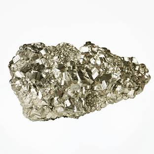 Shubhanjali Original Pyrite Cluster Stone Iron Pyrite Cluster Druzy Stone For Vastu 15-20 Gm Decorative Showpiece  -  2 cm