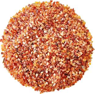 9dzine Red Carnelian Chips for Vastu 250 Gm Tumbled Gemstones Reiki Healing Crystal Polished Asymmetrical Crystal Stone