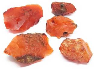 Divinity Crystals Red Carnelian Stones | Pack of 1 to 4 Beautiful Stones | Hand Picked and Cleaned Regular Round Crystal Stone