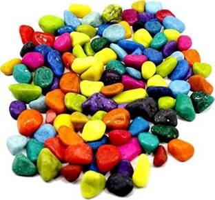 Softgreen Pebbles Stone for Decoration, Garden, Table and Home Decor Regular Asymmetrical Marble Pebbles