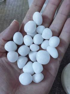 SRco WPPA815 Polished, Carved, Regular Round Flint, Quartz Stone