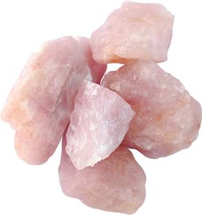 Shubhanjali Natural Rose Quartz Rough Raw Stone 200 Grams Regular Asymmetrical Crystal Stone