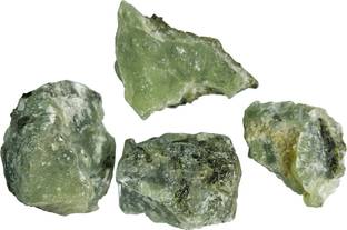 Shubhanjali Natural Prehnite Rough Raw Stone 200 Grams Green Prehnite Raw Stones for Reiki Healing Crystal Rock Chunk Loose Gemstone Regular Asymmetrical Crystal Stone