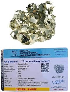DivinityHealing Natural Iron Pyrite Rock Reiki Crystal for Manifestation Stone Regular Round Crystal Stone