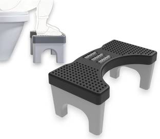 Extrawish Bathroom Toilet Step Stool with Massage Rollers 18 cm Height Foldable Bathroom Stool