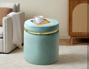 Access craft Access Craft Round Footrest Stool for Padded Seat, Pouffe Ottoman (Sky blue) Stool