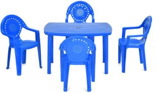 Nilkamal 4 CHAIR 1 TABLE TOYSET FOR KIDS ROLE PLAY GAMES AND GROUP ACTIVITIES