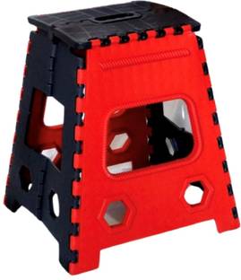 AD POINT Red Black Stool Living & Bedroom Stool