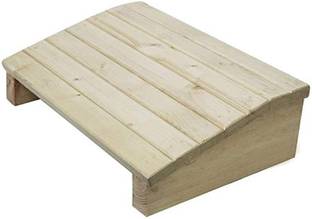 Abhi Creation Foot Rest Under Table for Office Home Natural Pine Wooden Living & Bedroom Stool