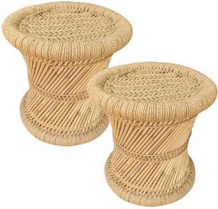 eXtend cReation Bamboo Stool Mudda/Muddi For Home & Office 14X14 Outdoor & Cafeteria Stool